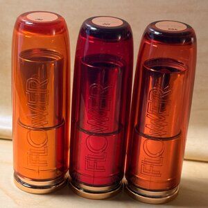 Flower Beauty Lipstick - Set of 3 - Jasmine - Rose Petal - Tiger Lily